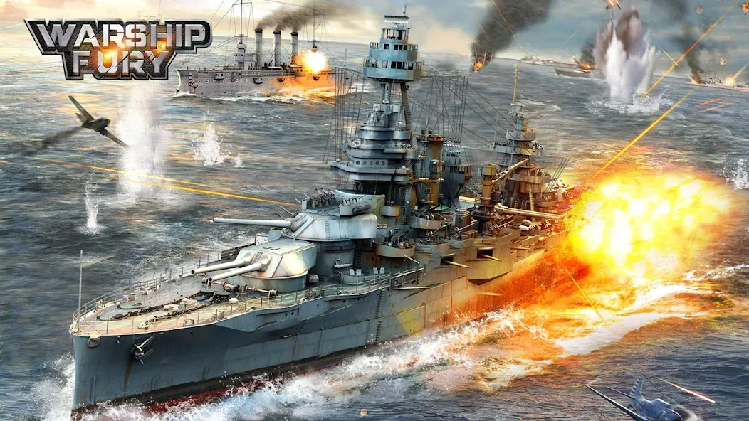 Warship Fury  [МОД Бесконечные монеты] Screenshot 1