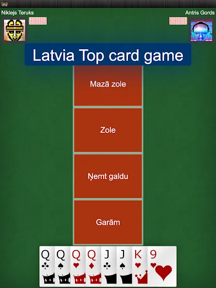 Latvian card game: RaccoonZole  [МОД Бесконечные монеты] Screenshot 5