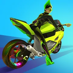 Скачать взломанную Wild Wheels: Bike Racing (Уайлд Вилз)  [МОД Unlimited Money] - последняя версия apk на Андроид