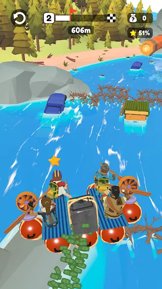 Raft Racing (ДИУАфтинг)  [МОД Unlocked] Screenshot 2