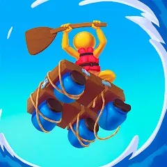 Взломанная Raft Racing (ДИУАфтинг)  [МОД Unlocked] - стабильная версия apk на Андроид