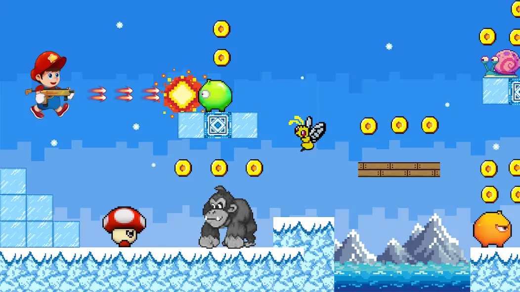 Super Mano : Adventure Jump (упер кэт ган)  [МОД Unlimited Money] Screenshot 5