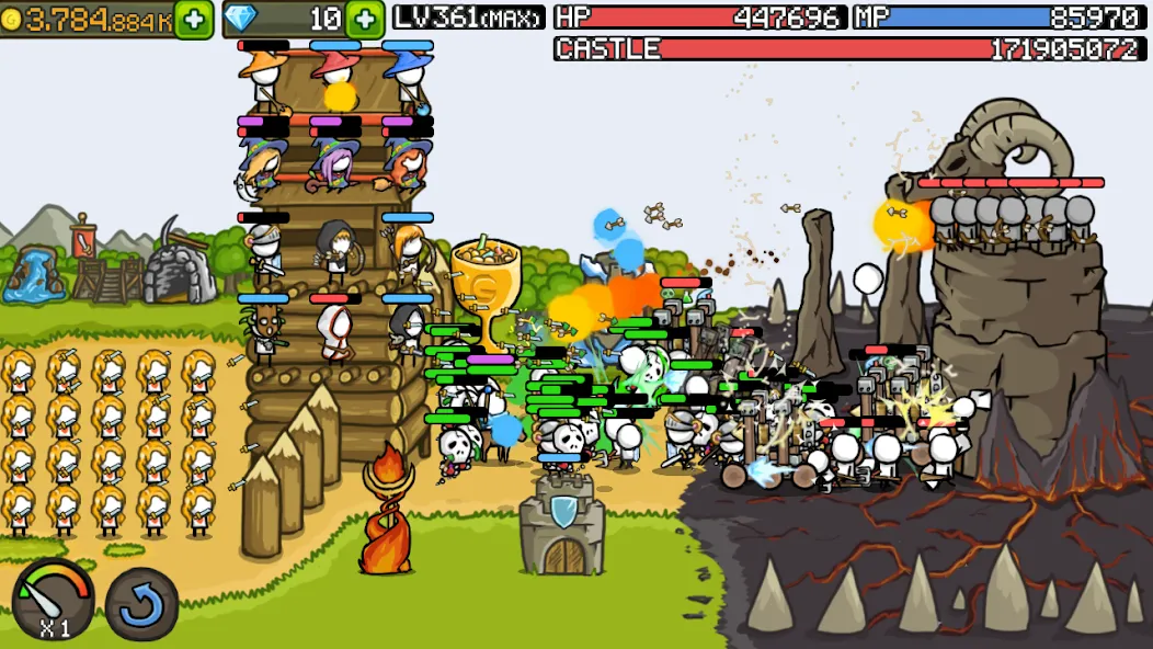 Grow Castle - Tower Defense (Гроу Касл)  [МОД Меню] Screenshot 1