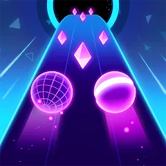 Взломанная Rolling Twins: Music Ball Rush (Роллинг Твинс)  [МОД Mega Pack] - стабильная версия apk на Андроид