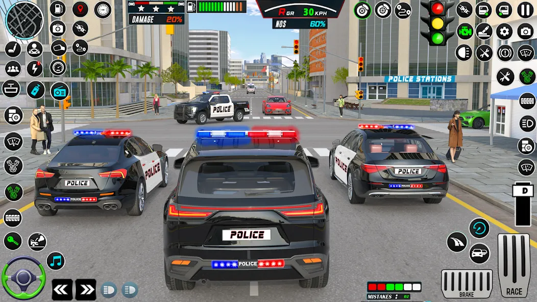 US Police Car Parking - King  [МОД Unlocked] Screenshot 5