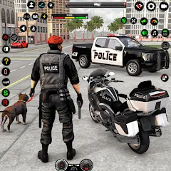 Скачать взлом US Police Car Parking - King  [МОД Unlocked] - полная версия apk на Андроид