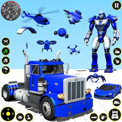 Скачать взлом Truck Game - Car Robot Games  [МОД Unlimited Money] - стабильная версия apk на Андроид