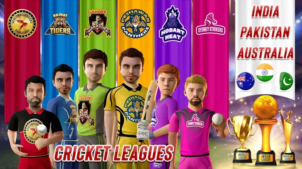 RVG Real World Cricket Game 3D (РВГ Реальная Мировая Крикетная Игра 3D)  [МОД Все открыто] Screenshot 5