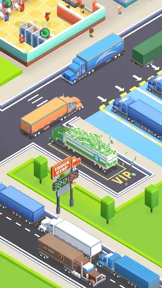 Travel Center Tycoon  [МОД Много монет] Screenshot 1