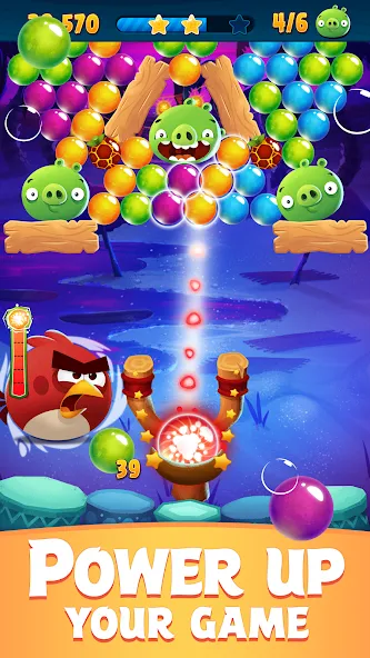 Angry Birds POP Bubble Shooter (Энгри Брдс ПОП Бабл Шутер)  [МОД Много денег] Screenshot 4