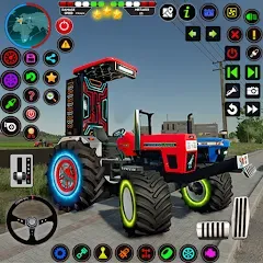 Скачать взломанную Indian Tractor Farming Games  [МОД Много монет] - полная версия apk на Андроид