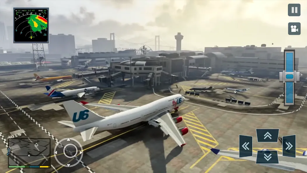 Real Plane Flying Simulator  [МОД Unlocked] Screenshot 1