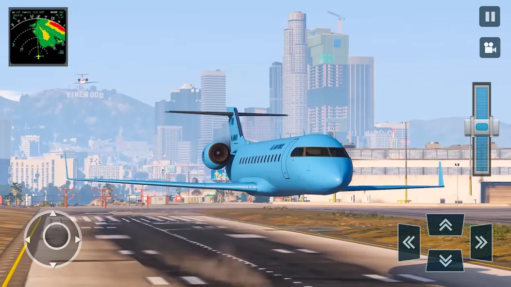 Real Plane Flying Simulator  [МОД Unlocked] Screenshot 4
