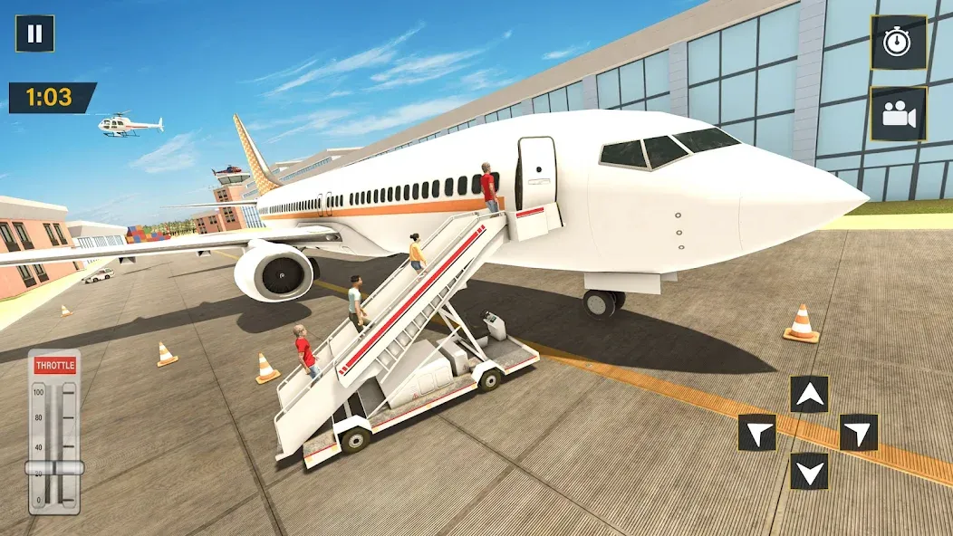 Real Plane Flying Simulator  [МОД Unlocked] Screenshot 5