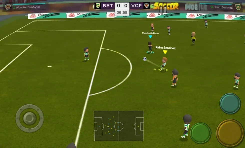 Super Arcade Soccer Mobile (упер Аркадный Футбол Мобильный)  [МОД Unlimited Money] Screenshot 1