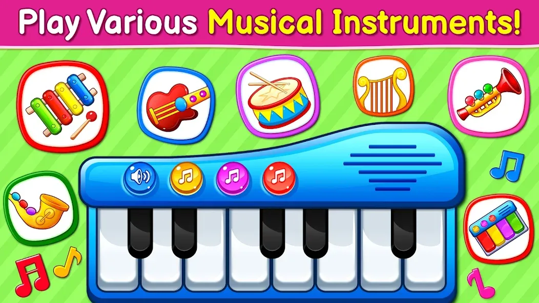 Baby Games: Piano & Baby Phone (Бейби Геймс)  [МОД Меню] Screenshot 2