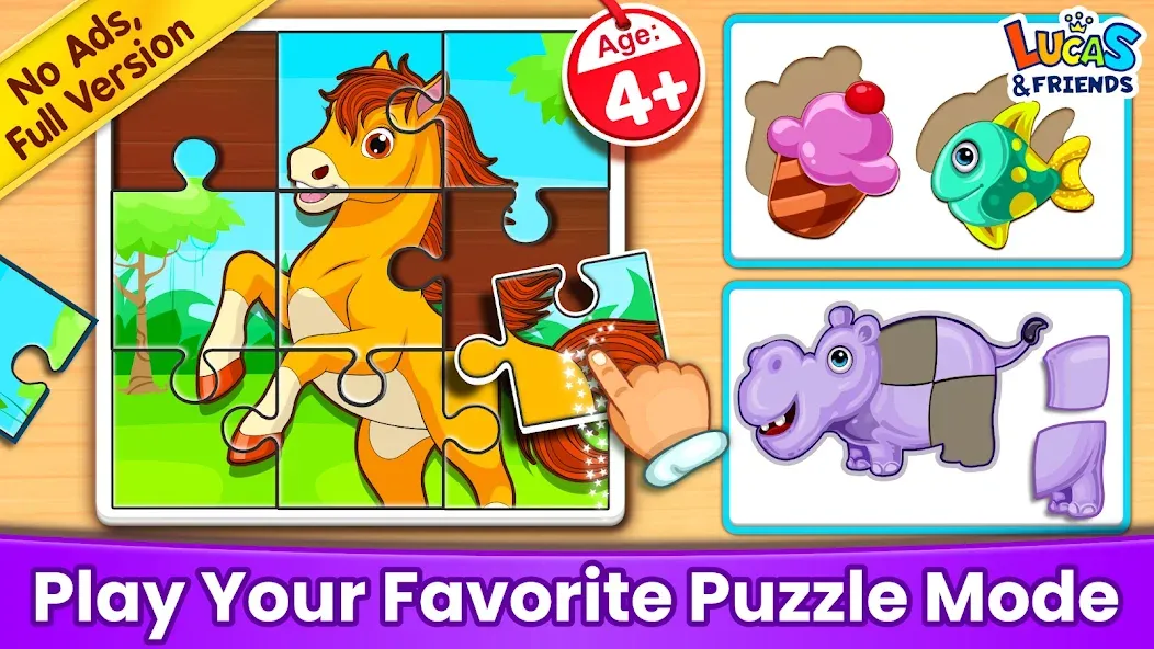 Puzzle Kids: Jigsaw Puzzles  [МОД Все открыто] Screenshot 1