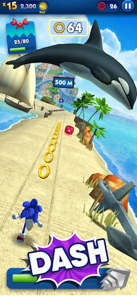 Sonic Dash - Endless Running (Соник Дэш)  [МОД Все открыто] Screenshot 2