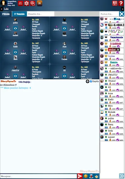 SevgiOkey.Com - Okey Oyna  [МОД Menu] Screenshot 3