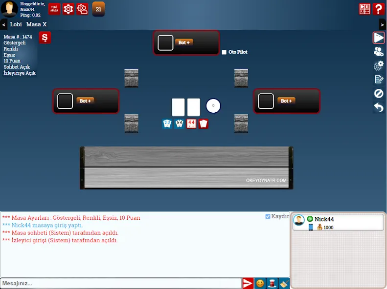SevgiOkey.Com - Okey Oyna  [МОД Menu] Screenshot 5