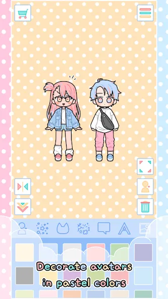 Pastel Friends : Dress Up Game  [МОД Unlimited Money] Screenshot 2