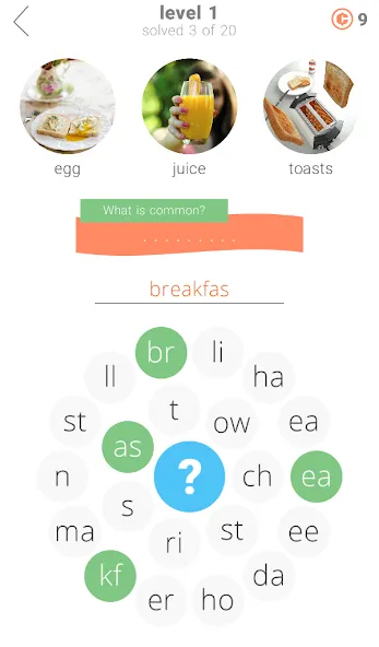 3 Circles: Word Game  [МОД Бесконечные деньги] Screenshot 1