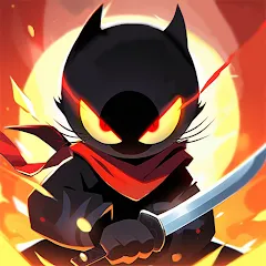 Взлом Ninja Cat - Idle Arena (Крейзи Ниндзя Кэт)  [МОД Бесконечные монеты] - последняя версия apk на Андроид