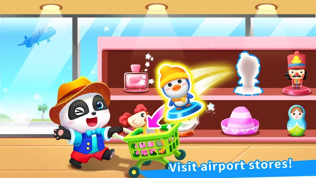 Baby Panda's Airport  [МОД Бесконечные деньги] Screenshot 5