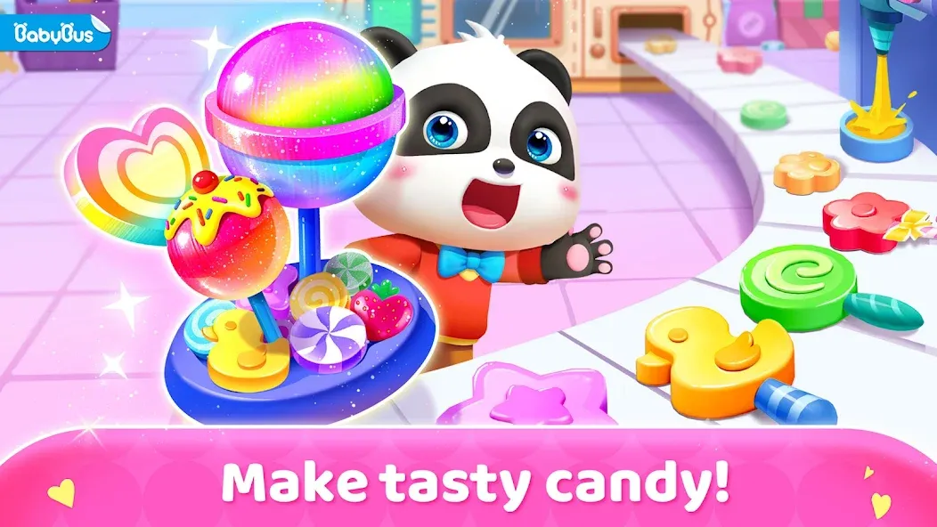 Little Panda's Candy Shop  [МОД Бесконечные монеты] Screenshot 1