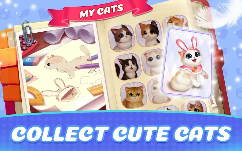 Kitten Match (Киттен Матч)  [МОД Unlimited Money] Screenshot 2