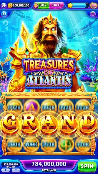 Jackpotland-Vegas Casino Slots (Джекпотлэнд)  [МОД Много денег] Screenshot 3