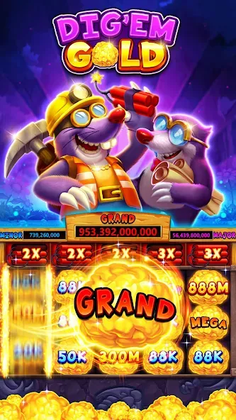 Fat Cat Casino - Slots Game (Фэт Кэт Казино)  [МОД Много денег] Screenshot 1