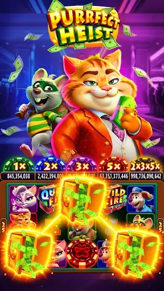 Fat Cat Casino - Slots Game (Фэт Кэт Казино)  [МОД Много денег] Screenshot 3