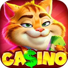 Взломанная Fat Cat Casino - Slots Game (Фэт Кэт Казино)  [МОД Много денег] - стабильная версия apk на Андроид