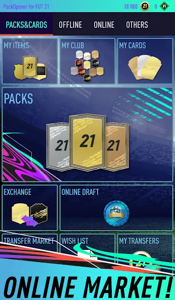 Pack Opener for FUT 21 (Пакопенер для  21)  [МОД Unlocked] Screenshot 2