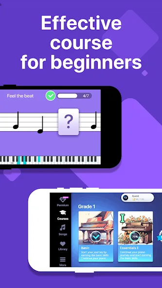 Simpia: Learn Piano Fast (Симпиа)  [МОД Бесконечные монеты] Screenshot 2