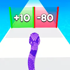 Скачать взломанную Snake Run Race・3D Running Game (Снейк Ран Рейс)  [МОД Бесконечные монеты] - полная версия apk на Андроид