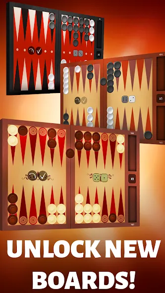 Backgammon Offline  [МОД Menu] Screenshot 1