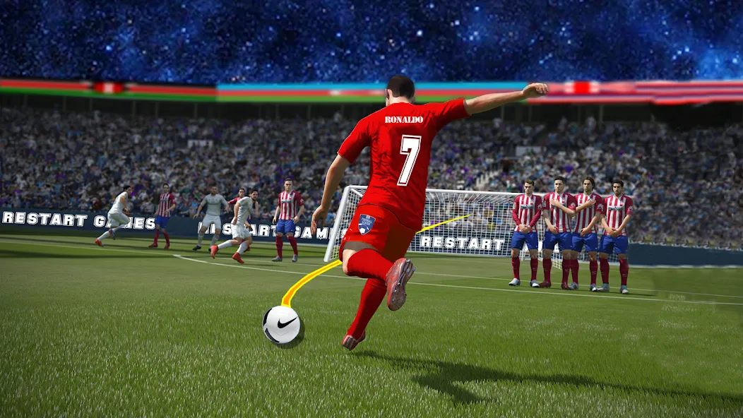 Soccer Kick Football Champion  [МОД Бесконечные монеты] Screenshot 2