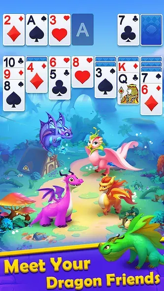 Solitaire Dragons  [МОД Много денег] Screenshot 4