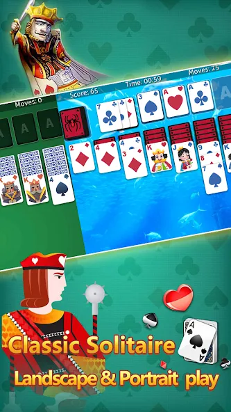 klondike solitaire :card shark  [МОД Бесконечные деньги] Screenshot 5