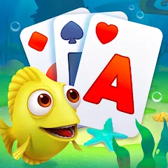 Взломанная Solitaire TriPeaks Fish (Солитер ТриПикс Рыбка)  [МОД Бесконечные деньги] - последняя версия apk на Андроид