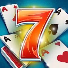 Взломанная 7 Solitaire (Солитер)  [МОД Mega Pack] - полная версия apk на Андроид