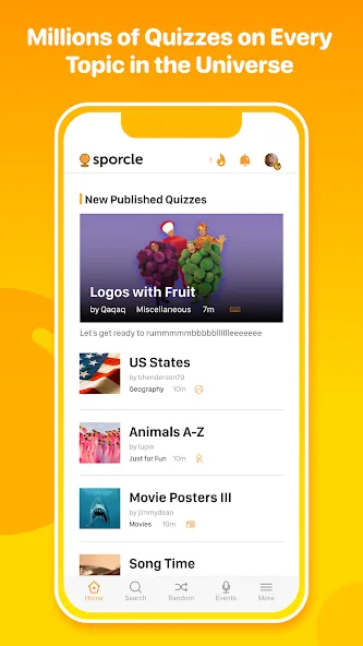 Sporcle (Споркл)  [МОД Много монет] Screenshot 1