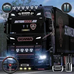 Скачать взломанную Euro Cargo Truck Simulator 3D  [МОД Mega Pack] - стабильная версия apk на Андроид