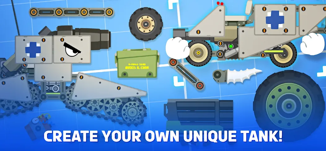 Super Tank Rumble  [МОД Бесконечные деньги] Screenshot 1