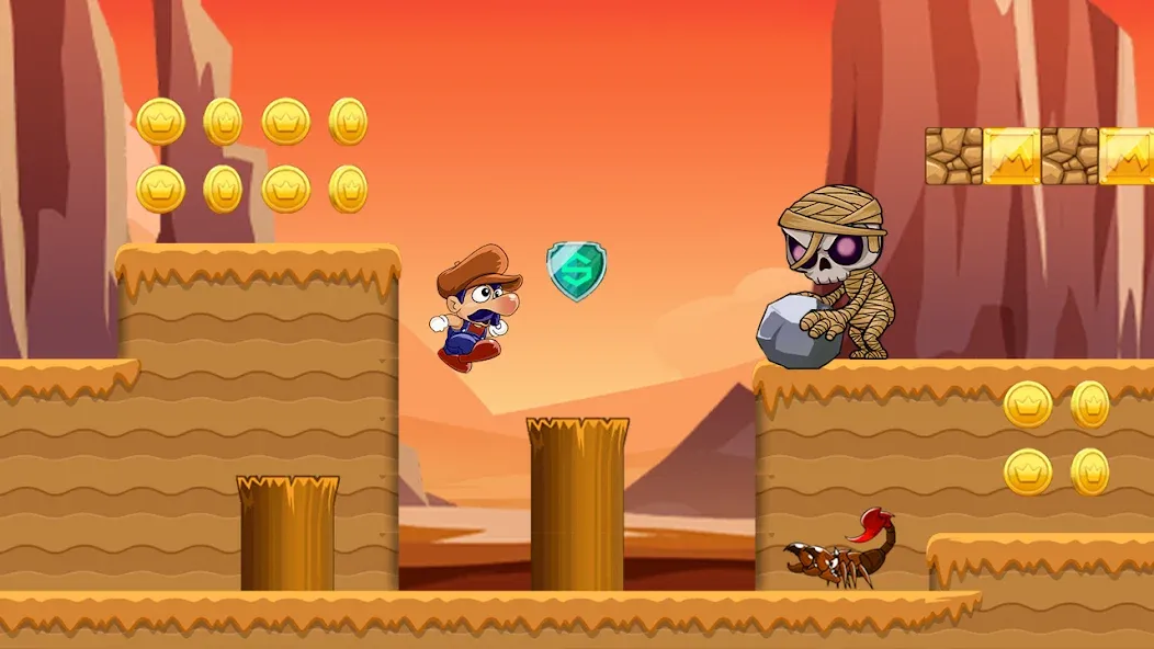 Super Bino Go:Adventure Jungle (Супер Бино Го)  [МОД Unlimited Money] Screenshot 2