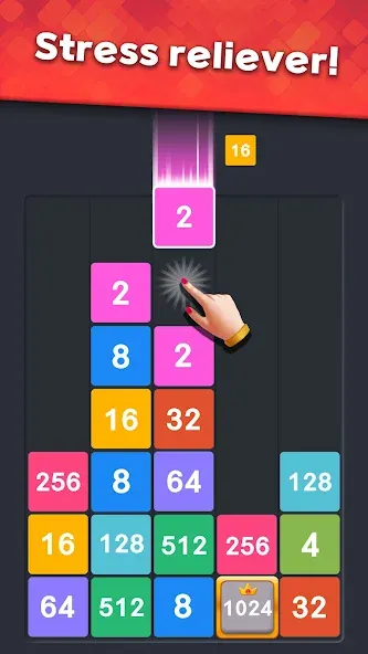 Drop Merge : Number Puzzle (Дроп Мердж)  [МОД Menu] Screenshot 2