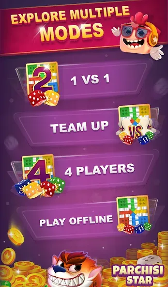 Parchisi STAR Online (Парчиси ЗВЕЗДА Онлайн)  [МОД Много денег] Screenshot 2