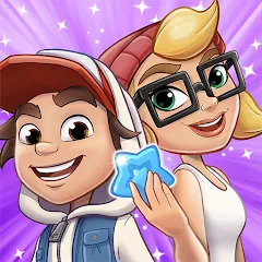 Взломанная Subway Surfers Match (Сабвей Серферс Матч)  [МОД Menu] - стабильная версия apk на Андроид